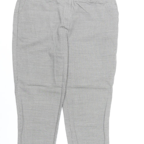 Jaeger Womens Grey Check Wool Blend Dress Pants Size 14