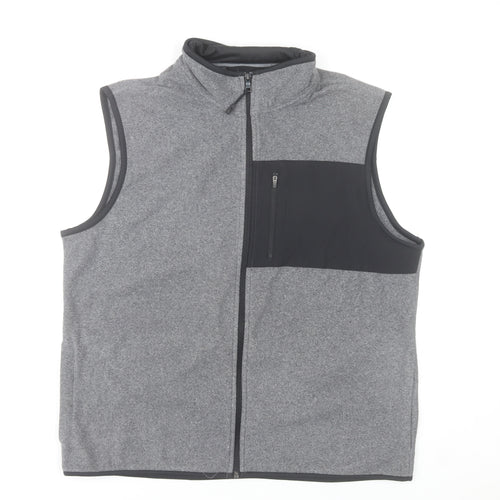 Marks and Spencer Men's Grey Fleece Bodywarmer Waistcoat L 41-43"