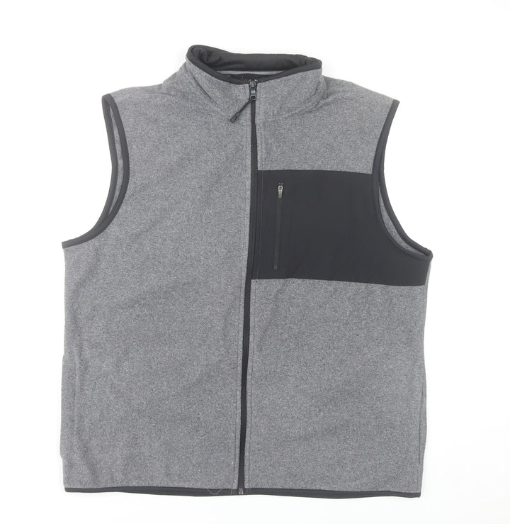 Marks and Spencer Men's Grey Fleece Bodywarmer Waistcoat L 41-43"