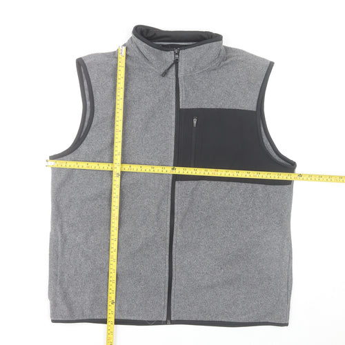 Marks and Spencer Men's Grey Fleece Bodywarmer Waistcoat L 41-43"