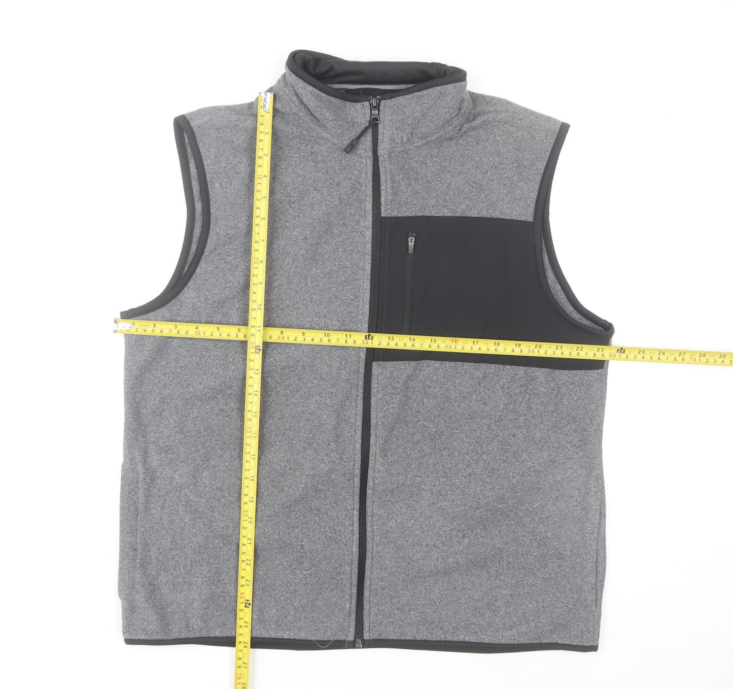 Marks and Spencer Men's Grey Fleece Bodywarmer Waistcoat L 41-43"