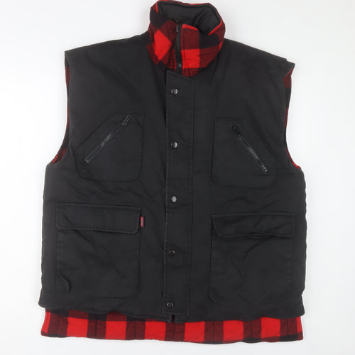 Classic Collection Men's Black L Cotton Bodywarmer Waistcoat Outdoor