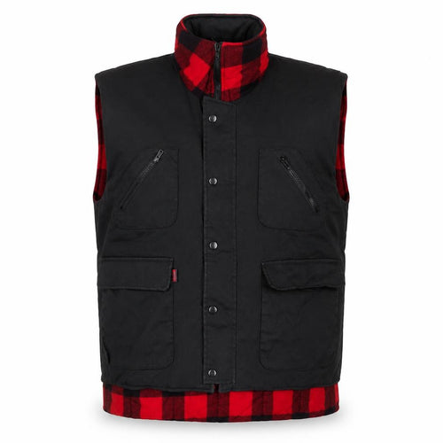 Classic Collection Men's Black L Cotton Bodywarmer Waistcoat Outdoor