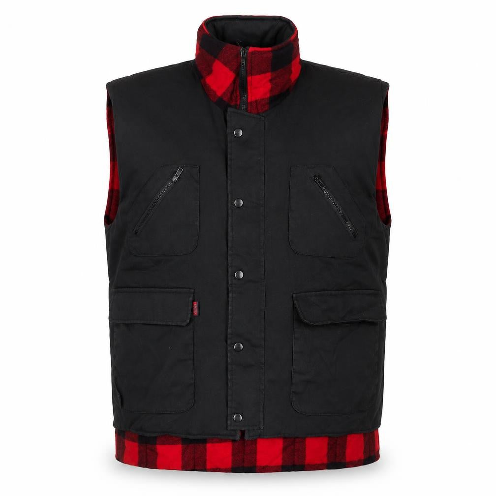 Classic Collection Men's Black L Cotton Bodywarmer Waistcoat Outdoor