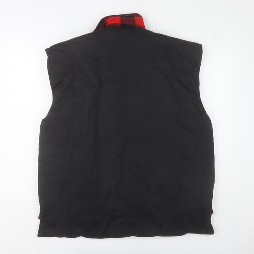 Classic Collection Men's Black L Cotton Bodywarmer Waistcoat Outdoor
