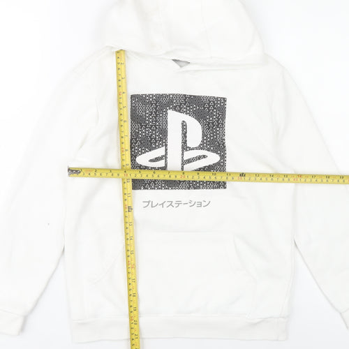PlayStation Boys White Pullover Hoodie 10-11 Years Logo Graphic Gaming