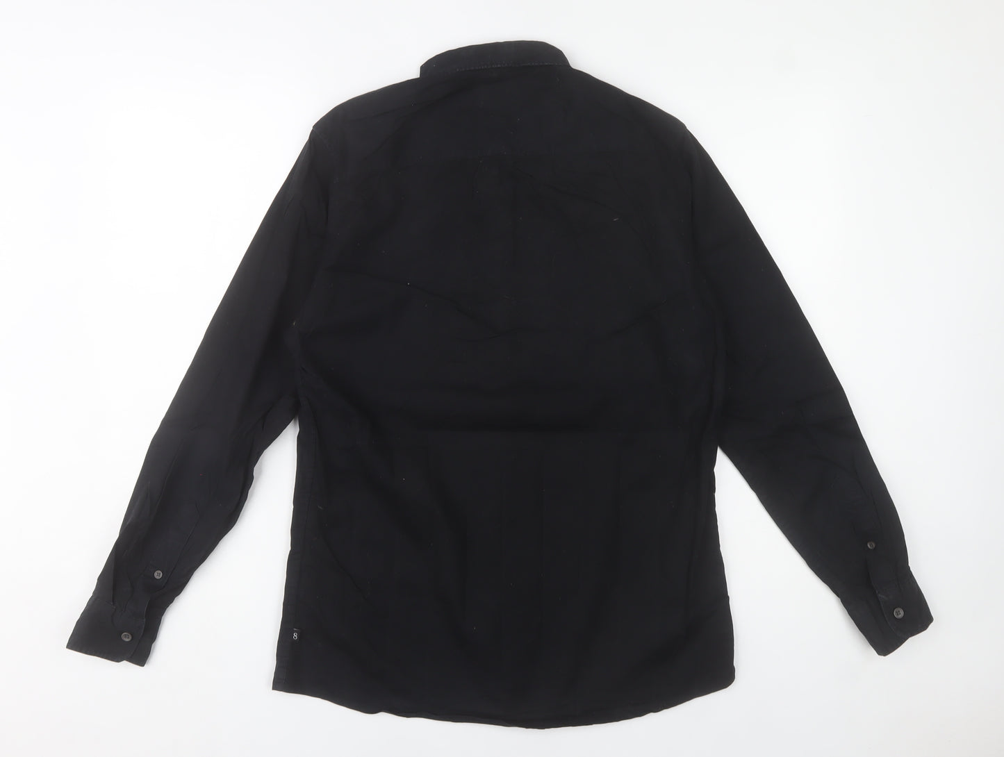 Silver Eight Men's Black M Long Sleeve Button-Up Shirt