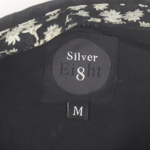 Silver Eight Men's Black M Long Sleeve Button-Up Shirt
