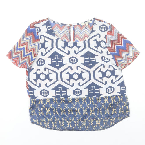 River Island Women’s Multicoloured Tunic Blouse Size 8 Polyester
