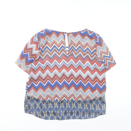 River Island Women’s Multicoloured Tunic Blouse Size 8 Polyester