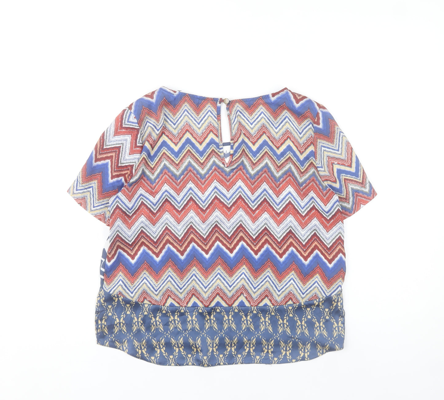 River Island Women’s Multicoloured Tunic Blouse Size 8 Polyester