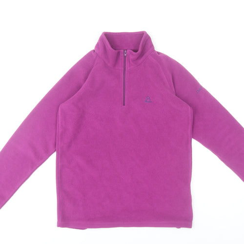 Dare 2b Teens Purple Fleece Sweatshirt XS 1/4 Zip Outdoor Activewear