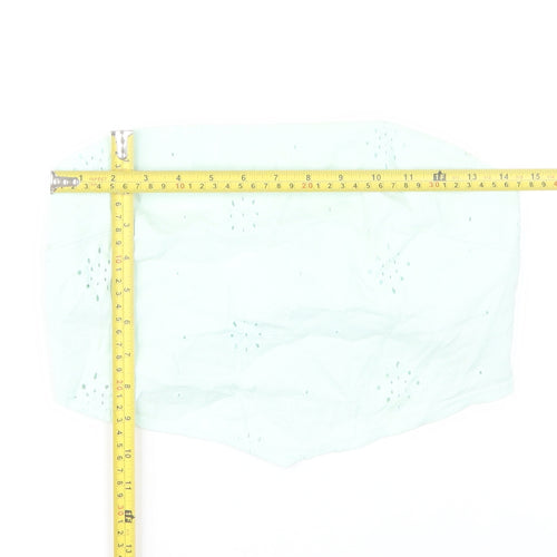Bershka Women’s White Strapless Cropped Blouse Size 8 Summer Top