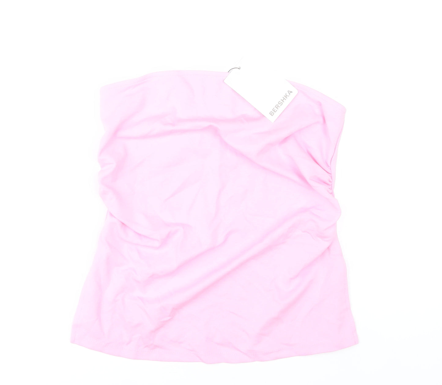 Bershka Womens Pink Strapless Camisole Tank Top L Summer Casual
