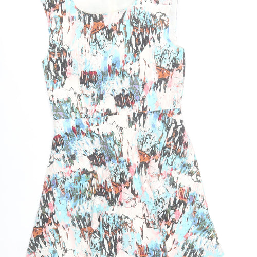 French Connection Women’s Multicoloured Size 10 Fit & Flare Dress
