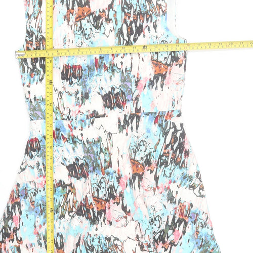 French Connection Women’s Multicoloured Size 10 Fit & Flare Dress