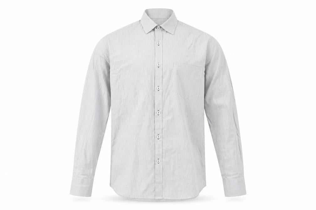 NLM Mens Grey Slim Fit Long Sleeve Dress Shirt 15in 38cm