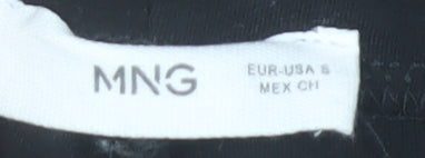 MNG Womens Black Leggings Size 8 Viscose Blend Stretch Mid Rise