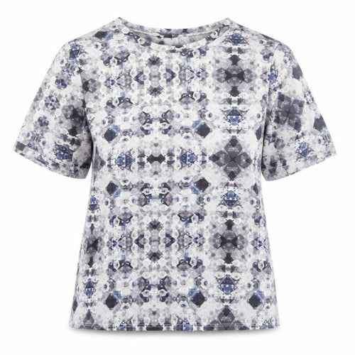 Topshop Women’s Multicoloured Size 10 Geometric Print T-Shirt