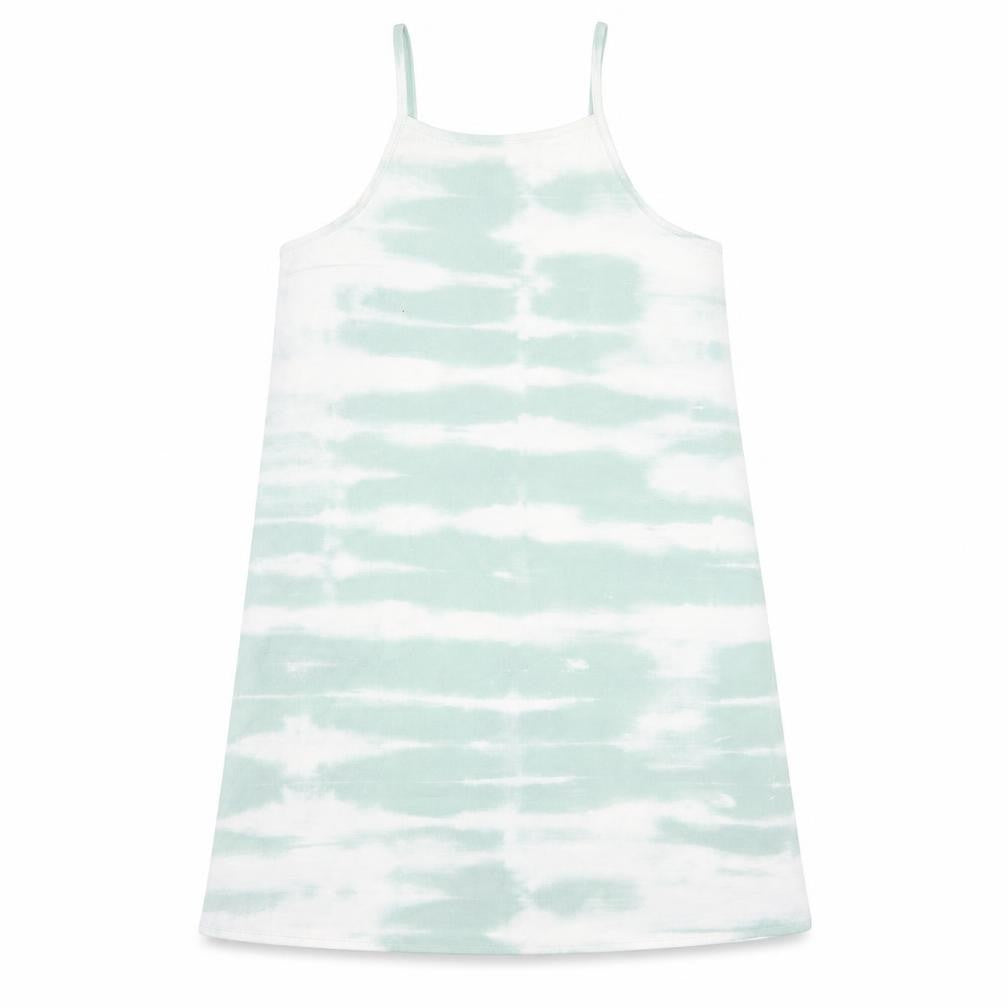 H&M Girls Green Tie Dye Tank Dress 11 Years Sleeveless Summer Casual