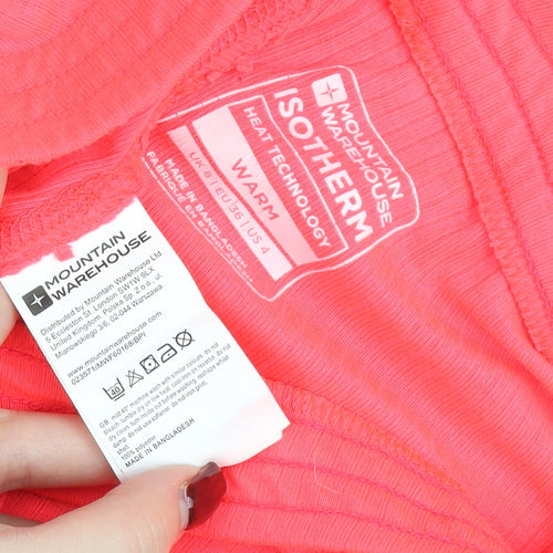 Mountain Warehouse Women Pink Thermal Leggings Size 8 Activewear