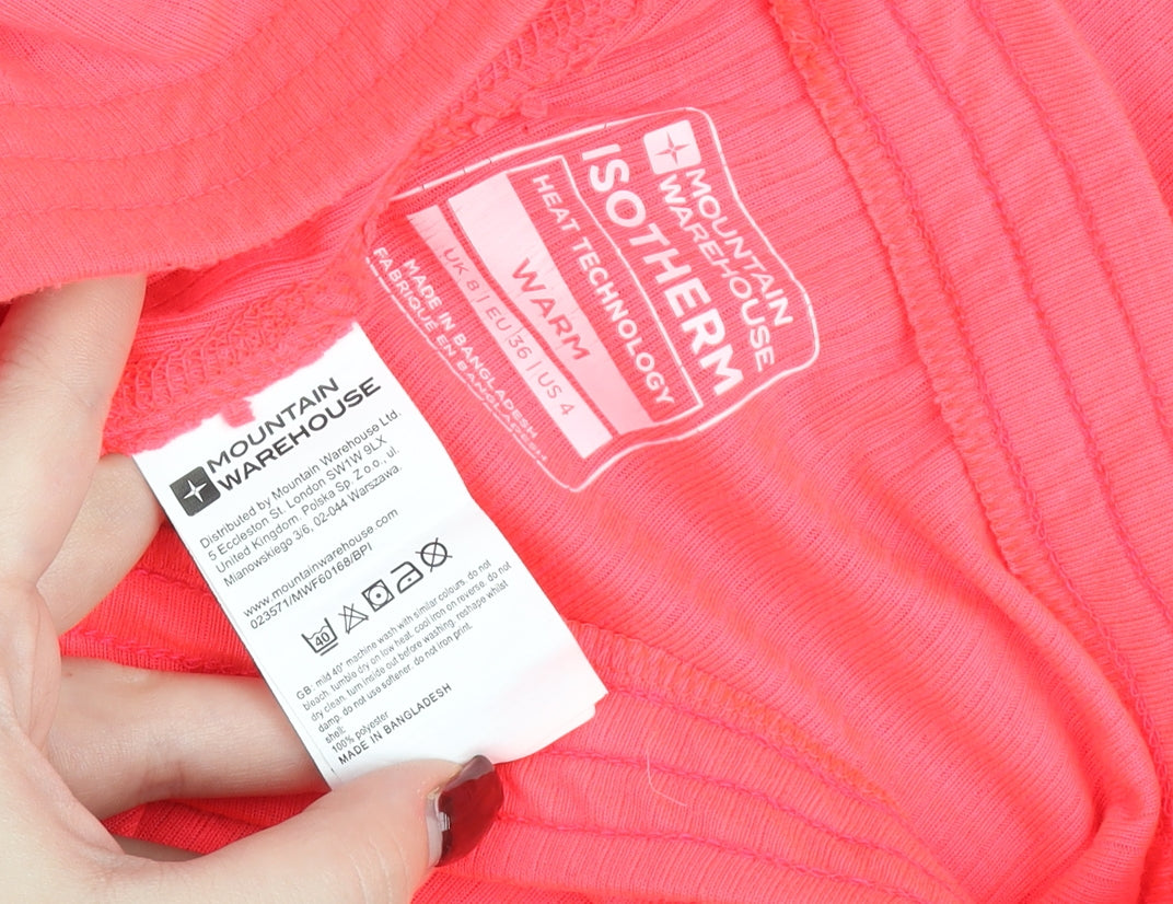 Mountain Warehouse Women Pink Thermal Leggings Size 8 Activewear