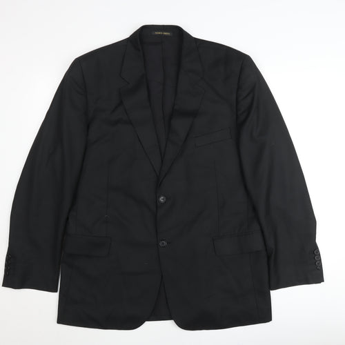 Marco Chotti Men's Black 40R Suit Jacket Classic Fit