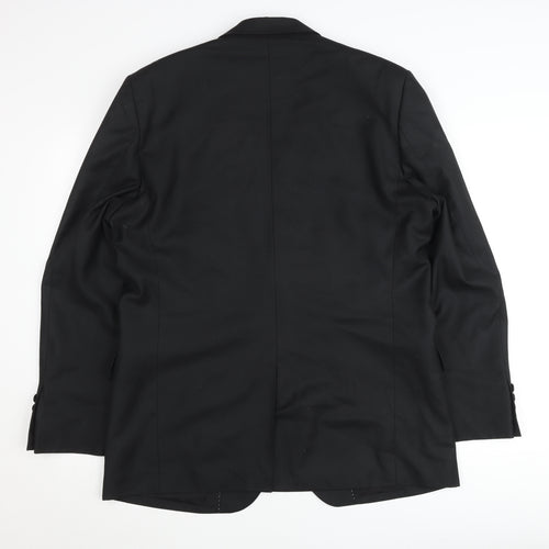 Marco Chotti Men's Black 40R Suit Jacket Classic Fit