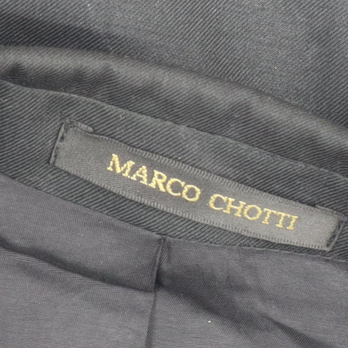 Marco Chotti Men's Black 40R Suit Jacket Classic Fit