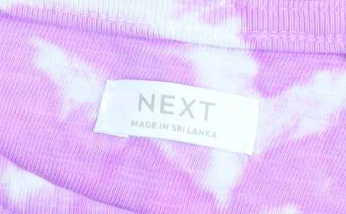 Next Girls Multicoloured Tie Dye Skater Dress 12 Years Cotton Summer