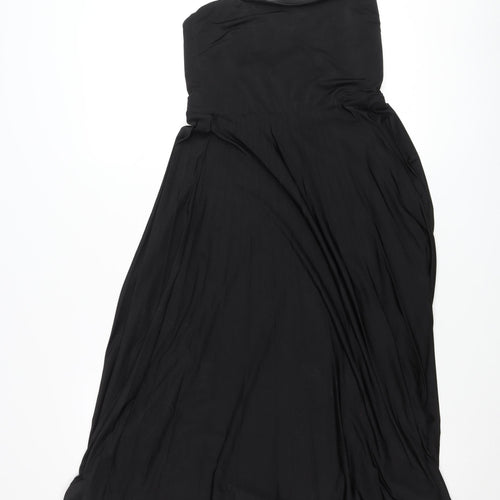 H&M Women’s Black Sleeveless Scoop Neck Knee Length Slip Dress S