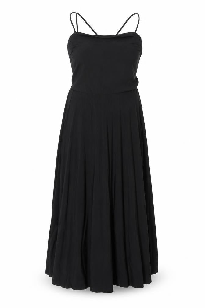 H&M Women’s Black Sleeveless Scoop Neck Knee Length Slip Dress S