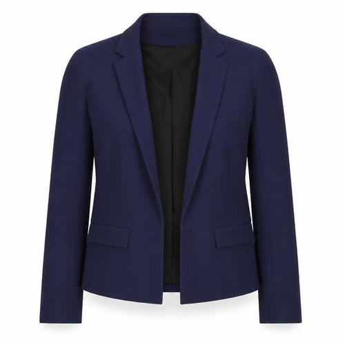 Diane von Furstenberg Women Blue Slim Fit Blazer Jacket Size 6