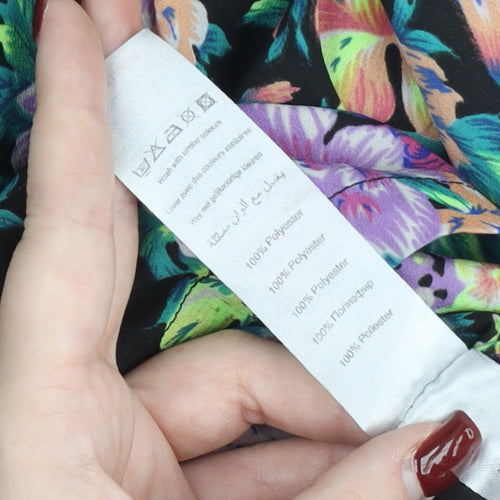 New Look Women’s Multicoloured Floral Short Sleeve Playsuit Size 10