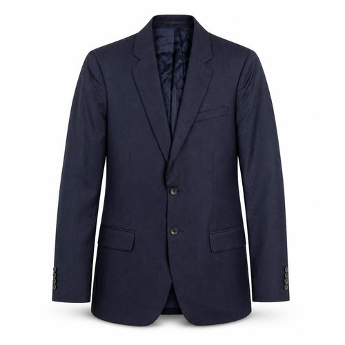 Reiss Men's Blue 36 Chest Two-Button Suit Jacket Notch Lapel