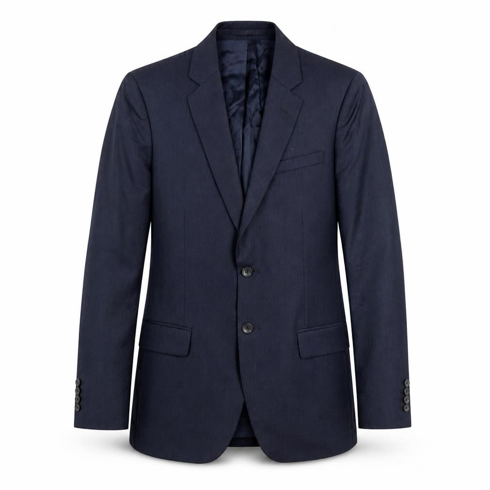 Reiss Men's Blue 36 Chest Two-Button Suit Jacket Notch Lapel