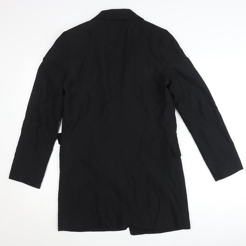 H&M Women’s Black Blazer Jacket Size S Longline Tailored Workwear