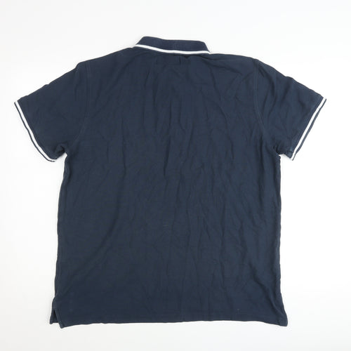 Penguin Men’s Blue XLT Polo Shirt Cotton Logo Casual