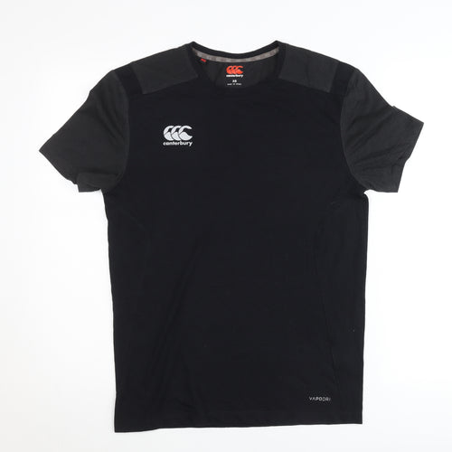 Canterbury Men’s Black XS Sports Crew Neck T-Shirt Vapodri