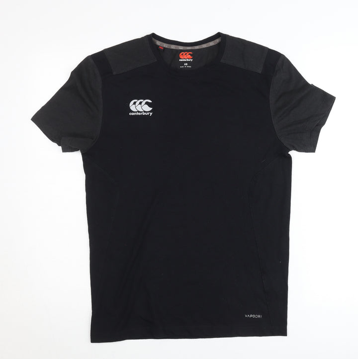 Canterbury Men’s Black XS Sports Crew Neck T-Shirt Vapodri
