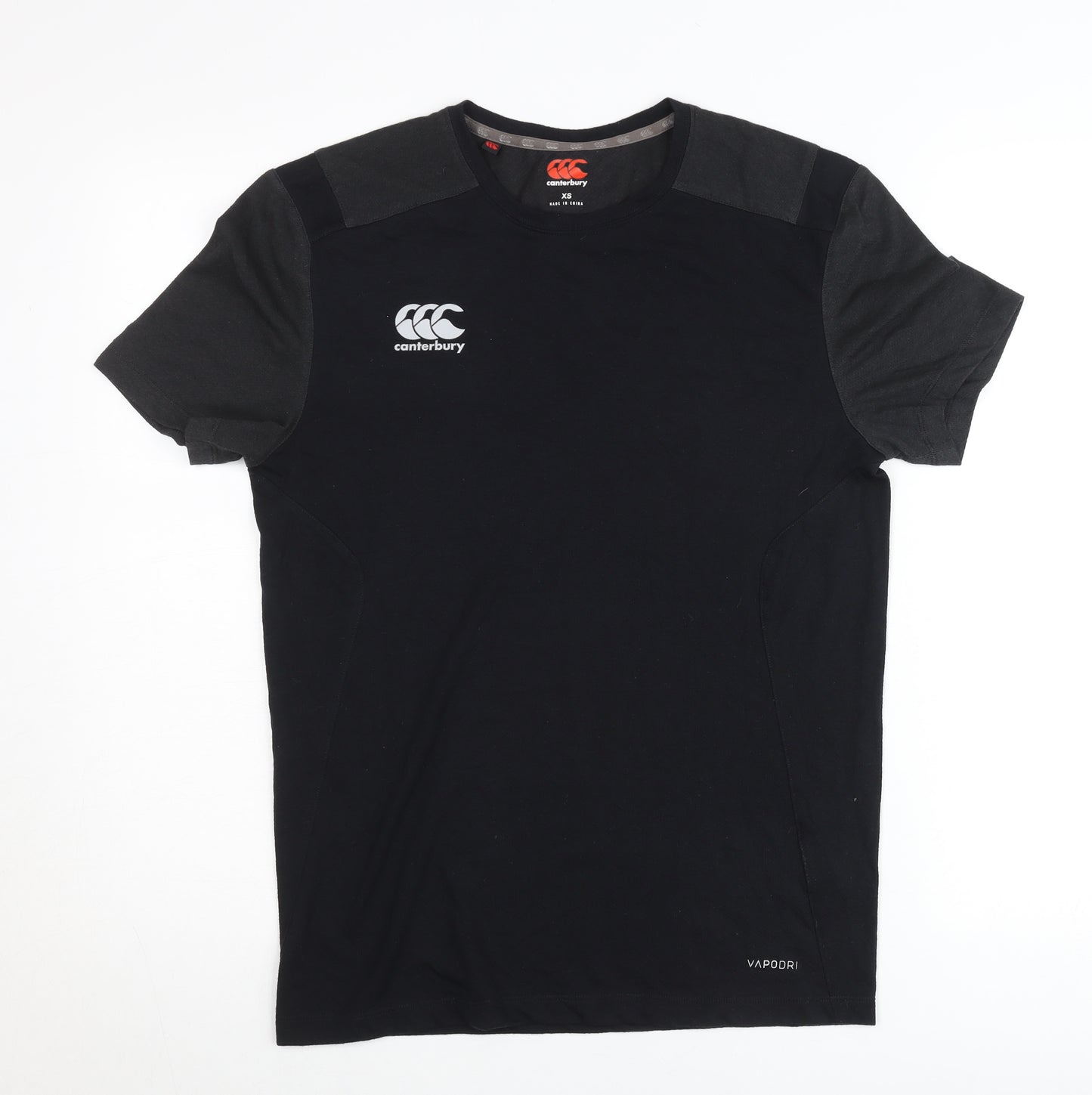 Canterbury Men’s Black XS Sports Crew Neck T-Shirt Vapodri