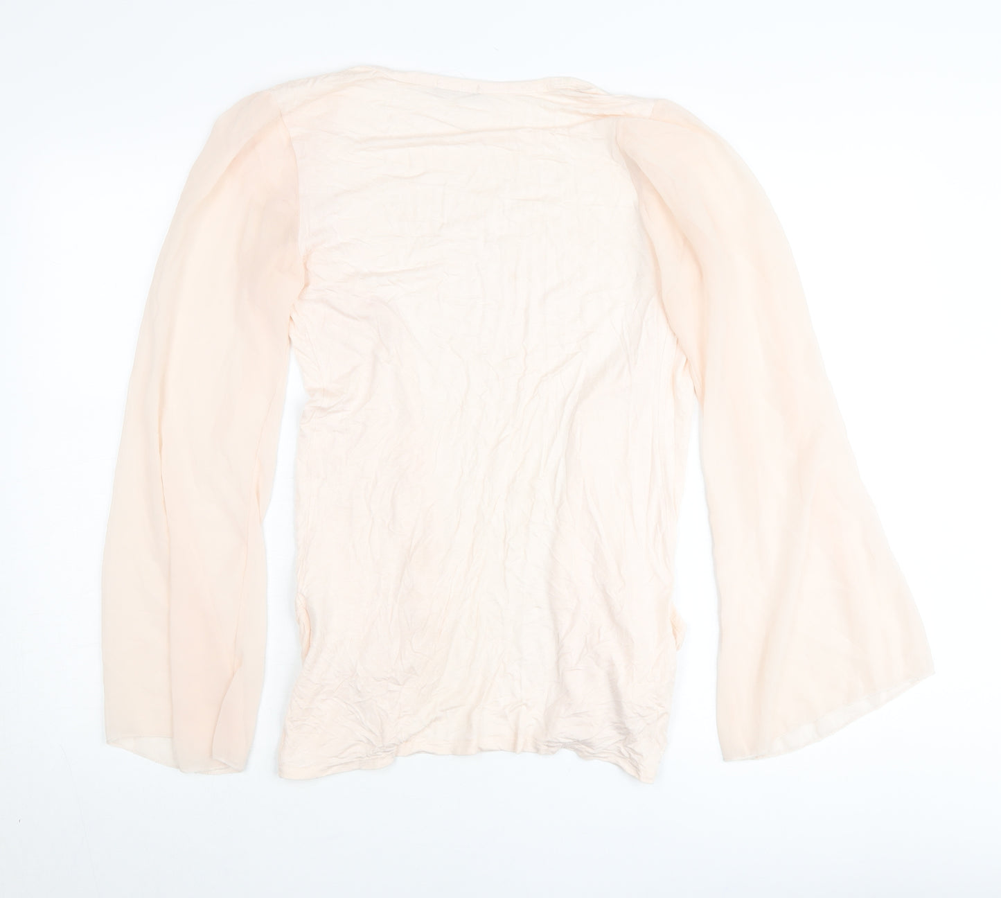 Graffic Women’s Beige Viscose Cardigan M Flared Long Sleeve Lightweight