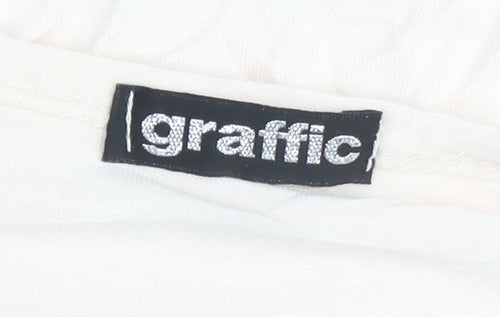 Graffic Women’s Beige Viscose Cardigan M Flared Long Sleeve Lightweight