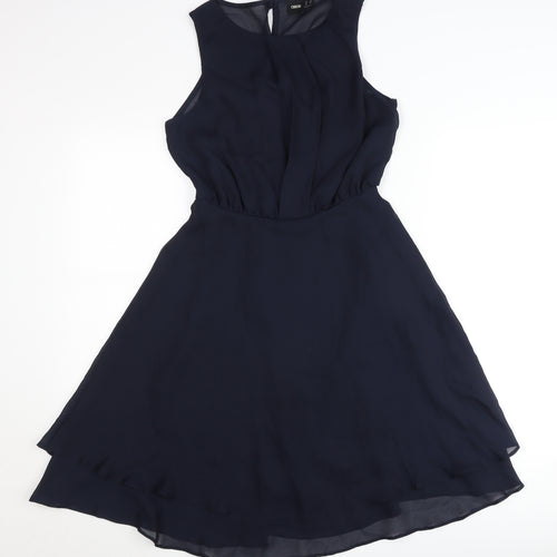 ASOS Women’s Blue A-Line Sleeveless Chiffon Dress UK 8