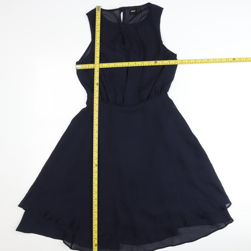 ASOS Women’s Blue A-Line Sleeveless Chiffon Dress UK 8