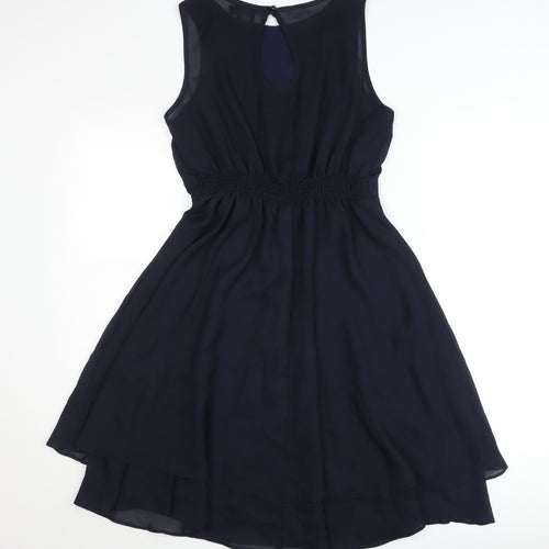 ASOS Women’s Blue A-Line Sleeveless Chiffon Dress UK 8