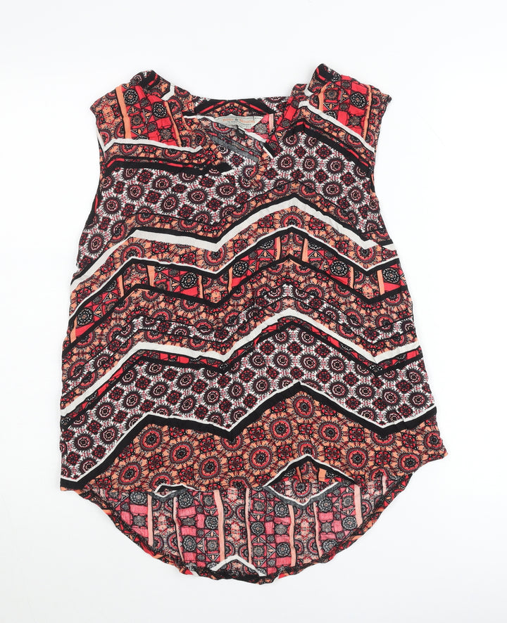 Dorothy Perkins Women’s Multicoloured Boho Sleeveless Tunic Blouse UK 12