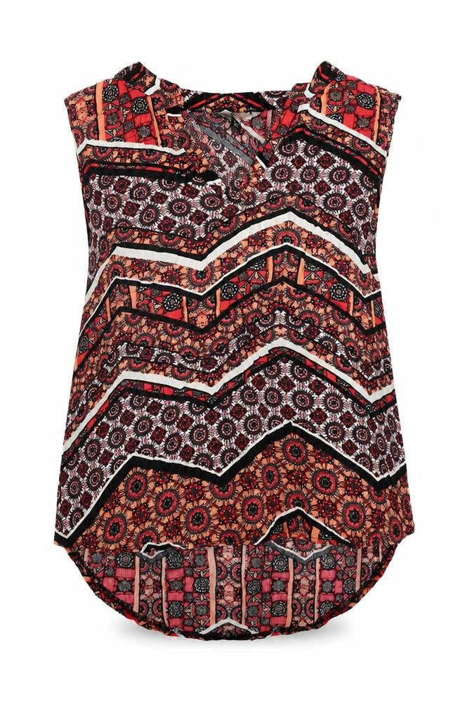 Dorothy Perkins Women’s Multicoloured Boho Sleeveless Tunic Blouse UK 12