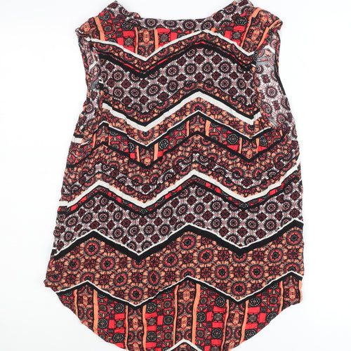 Dorothy Perkins Women’s Multicoloured Boho Sleeveless Tunic Blouse UK 12