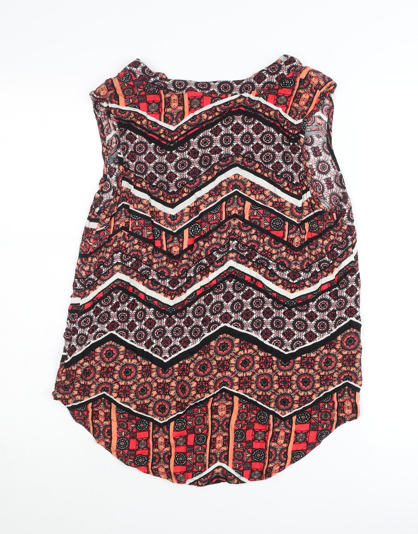 Dorothy Perkins Women’s Multicoloured Boho Sleeveless Tunic Blouse UK 12